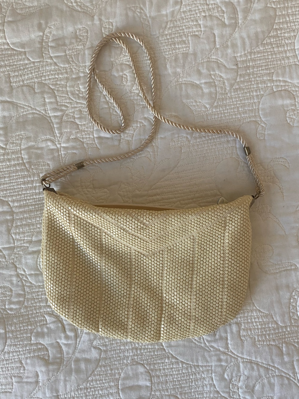 Stein Montreal Vintage Ivory Beaded Evening Bag